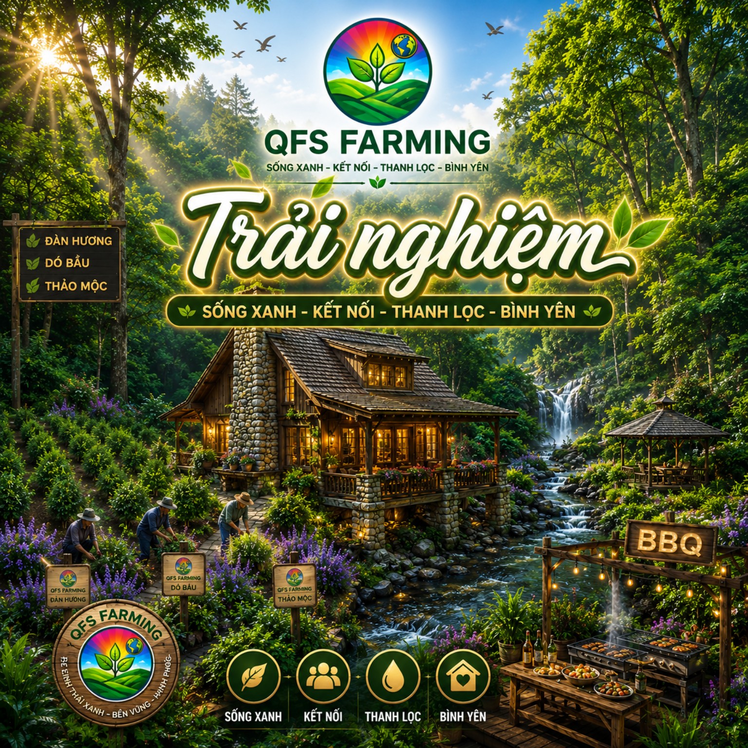 Trải nghiệm nông nghiệp QFS Farming